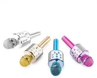 MAX MAX KM01, mikrofon karaoke typu 2 w 1, głośnik, odtwarzacz multimediów, różowy SKY-130.133 - Inne akcesoria audio-wideo - miniaturka - grafika 7