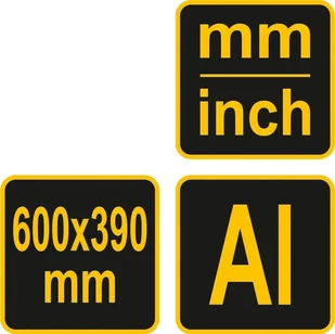Vorel KĄTOWNIK ALUMINIOWY L 600 MM 18370 - Inne urządzenia pomiarowe - miniaturka - grafika 2