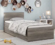 Łóżka - Magnat Meble Łóżko DM1 90x200 Dąb truflowy - miniaturka - grafika 1