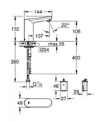 Baterie umywalkowe - Grohe Eurosmart Cosmopolitan E 36330001 - miniaturka - grafika 1