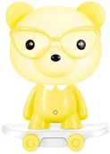 Lampy pozostałe - Lampex Lampka dekoracyjna Bear Skater żółta LPX0003/LM B-0 - miniaturka - grafika 1