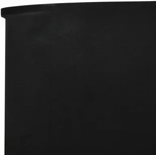 vidaXL Parawan 6-skrzydłowy z tkaniny, 800 x 80 cm, czarny vidaXL - Pawilony ogrodowe - miniaturka - grafika 4