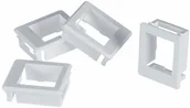 Akcesoria do MP3 - Delock Keystone uchwyt do obudowy 4 sztuki biały - miniaturka - grafika 1