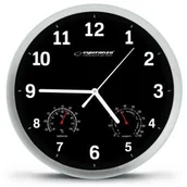 Zegary - Esperanza Zegar ścienny Lyon czarny (EHC016K - miniaturka - grafika 1