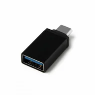 Adaptery i przejściówki - Adapter przejściówka Reverse OTG USB / USB-C TYP C czarny - miniaturka - grafika 1