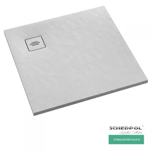 Schedpol Schedline Brodzik półokrągły kompozytowy Schedline PROTOS White Stone 90x90 3SP.P1O-9090/B/ST-M1/B/ST - Brodziki prysznicowe - miniaturka - grafika 2