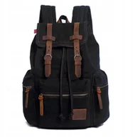 Torby na laptopy - Wrocław Plecak Augur na laptopa 14,1 vintage czarn - miniaturka - grafika 1