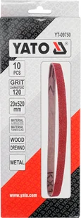 Yato TAŚMA ŚCIERNA BEZKOŃCOWA P120 20X520MM YT-09750 YT-09750 - Materiały ścierne Yato TAŚMA ŚCIERNA BEZKOŃCOWA P120 20X520MM YT-09750 YT-09750 - Materiały ścierne - miniaturka - grafika 3