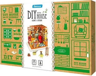 Robotime Technology (Suzhou) CO.,LTD. Składany Malowany Model Mini Biblioteka DG102 - Puzzle - miniaturka - grafika 14