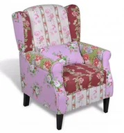 Fotele - Patchworkowy fotel uszak H4-W61 - miniaturka - grafika 1