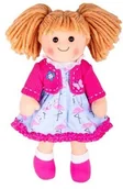 Lalki dla dziewczynek - Bigjigs Lalka szmaciana Madzia BJD051 - miniaturka - grafika 1