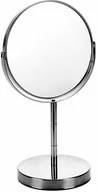 Lusterka do makijażu - QUBUSS Lusterko dwustronne do makijażu QUBUSS, srebrne, 14,2 cm - miniaturka - grafika 1