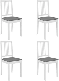 vidaXL 5-częściowy zestaw mebli do jadalni, MDF, biały - Stoły z krzesłami - miniaturka - grafika 7