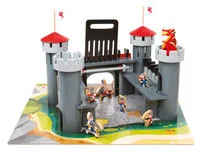 Janod zamek rycerski z akcesoriami - Klocki - miniaturka - grafika 3