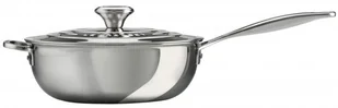 Le Creuset Patelnia Sauté 3-Ply Plus silber - Patelnie - miniaturka - grafika 2