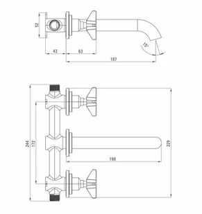 Deante Bateria umywalkowa BQT_M54D - Baterie umywalkowe - miniaturka - grafika 2