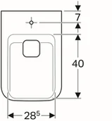 Bidety - Geberit Ceramika MyDay Bidet podwieszany 54x36 cm z powłoką KeraTect biały 235450600 - miniaturka - grafika 1