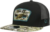 Czapki damskie - New Era Czapka 9Fifty Salute to Service Eagles by czarny, One Size - miniaturka - grafika 1