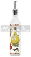 Pojemniki na przyprawy - Nuova Cer Easy life r2s SZKLANA BUTELKA NA OCET LUB OLIWĘ Oliwa (500 ml) - DUŻA - miniaturka - grafika 1