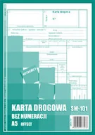 Druki akcydensowe - Emeko Tomecki I Płaczek S.k.a Druk Karta drogowa A5 Sm - 101 - miniaturka - grafika 1