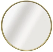 Lustra - INSPIRE Lustro okrągłe Nordik Frene brązowe śr. 60 cm w drewnianej ramie Inspire - miniaturka - grafika 1