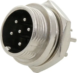 Gniazdo Cb Mikrofonowe 6Pin Do Obudowy - Akcesoria do CB Radia - miniaturka - grafika 2