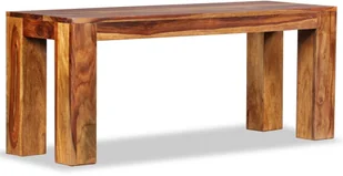 vidaXL Ława, lite drewno sheesham, 110 x 35 45 cm vidaXL - Ławki do przedpokoju - miniaturka - grafika 5