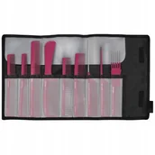 Szczotki i grzebienie do włosów - Jaguar A-line Berry, grzebienie w etui, 9 szt, Jagoda ż, ref. A599-14 JAG000143 - miniaturka - grafika 1