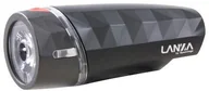 Lampki rowerowe - SPANNINGA Lanza Reflektor przedni na baterie, dark grey 2020 Lampki przednie na baterie 999168 - miniaturka - grafika 1