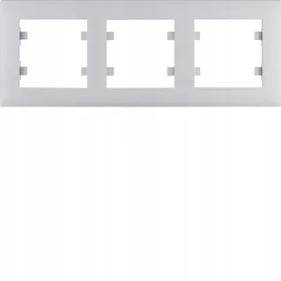 Hager lumina intense Ramka 3-krotna pozioma, srebrny WL5732 - Wyłączniki światła i elektryczne - miniaturka - grafika 2