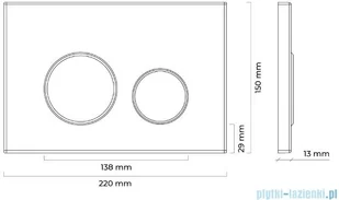 Oltens Lule przycisk spłukujący do WC chrom czarny mat 57102300 - Spłuczki Oltens Lule przycisk spłukujący do WC chrom czarny mat 57102300 - Spłuczki - miniaturka - grafika 2