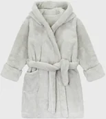 Szlafroki dla dzieci - GARNA MAMA sp. z o.o. Chłopięcy szlafrok Simple jasnoszary - miniaturka - grafika 1