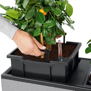 Lechuza Donica TRIO Stone 30 biały kwarcowy TRIO STONE 30 KWARC - Donice - miniaturka - grafika 5