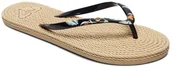 Klapki i japonki damskie - Roxy japonki damskie SOUTH BEACH II Black BL0 - miniaturka - grafika 1