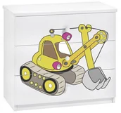 Komody - Dziecięca komoda z motywem koparki L3-N63 - miniaturka - grafika 1