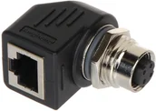 Akcesoria do monitoringu - Przejście kątowe M12D-G/RJ45-G M12D-G/RJ45-G - miniaturka - grafika 1