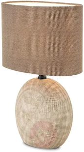 Orion Ceramiczna lampa stołowa Ethno 52 cm brązowa - Lampy stojące - miniaturka - grafika 4