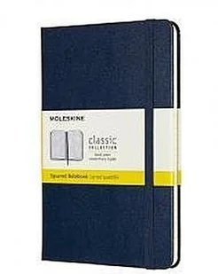 Moleskine 8058647626673 notatniki - klasyczna kolekcja średnia, w kratkę, twarda okładka szafirowa - Artykuły biurowe - miniaturka - grafika 2