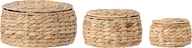 Pudła i pojemniki do przechowywania - Bloomingville Kosze do przechowywania Shona 3 szt. 82050311 - miniaturka - grafika 1