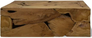 vidaXL Stolik kawowy z drewna tekowego, 90 x 50 35 cm, brązowy - Ławy i stoliki kawowe - miniaturka - grafika 2