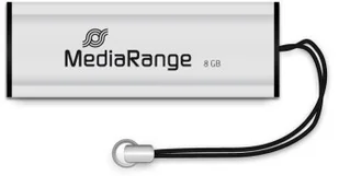 MediaRange MR914 pamięć USB 8 GB USB Typu-A 3.2 Gen 1 (3.1 Gen 1) Czarny, Srebrny, Nośnik Pendrive USB - Nośniki danych - miniaturka - grafika 2