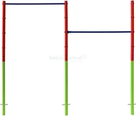 Place zabaw - Best sporting Drążek gimnastyczny podwójny Tina Best Sporting - plac zabaw do 100 kg 61391 - miniaturka - grafika 1