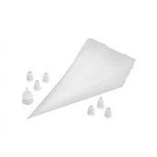 Pozostałe akcesoria kuchenne - Tala RĘKAW CUKIERNICZY JEDNORAZOWY DWUKOMOROWY Z TYLKAMI 17 ELEMENTÓW TWORZYWO SZTUCZNE 10A11229 - miniaturka - grafika 1