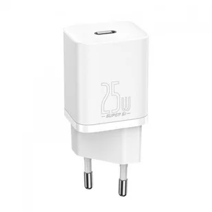 Baseus Super Si szybka ładowarka sieciowa Quick Charge 3.0 Power Delivery 25W 3A + Kabel USB Typ C - Lightning 3A 1m biały (TZCCSUP-L02) TZCCSUP-L02 - Ładowarki do telefonów - miniaturka - grafika 2
