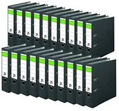 Segregatory - DINOR folderów, chmura marmur recyklingu 8 cm szerokości DIN A4 Czarny, czarny 15042500 - miniaturka - grafika 1