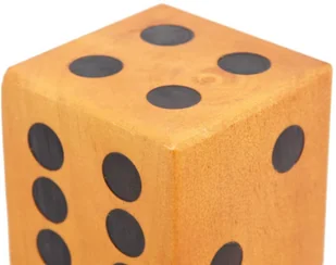 VidaXL Lumarko Gigantyczny zestaw kości do gry, 6 szt. lite drewno sosnowe! 93172 VidaXL - Zabawki kreatywne - miniaturka - grafika 5