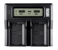 Ładowarki do aparatów dedykowane - Newell ładowarka 2w1 Canon LP-E6 - miniaturka - grafika 1