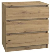 Komody - KOMODA SZAFKA REGAŁ 3 SZUFLADY M3 DĄB ARTISAN - miniaturka - grafika 1