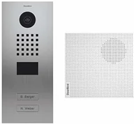 Wideodomofony - DoorBird Kit d2102 V + a1061 W  portier vidéo IP 2 sonnettes d2102 V Inox + Fort carillon - miniaturka - grafika 1