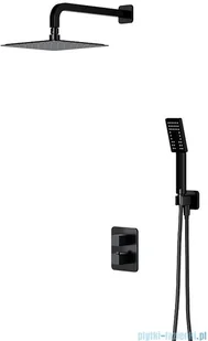 Omnires Parma zestaw podtynkowy natryskowy z termostatem czarny SYSPM11BL W magazynie) - Baterie podtynkowe Omnires Parma zestaw podtynkowy natryskowy z termostatem czarny SYSPM11BL W magazynie) - Baterie podtynkowe - miniaturka - grafika 1